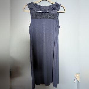Michael Kors Navy Blue Midi Dress Size Medium